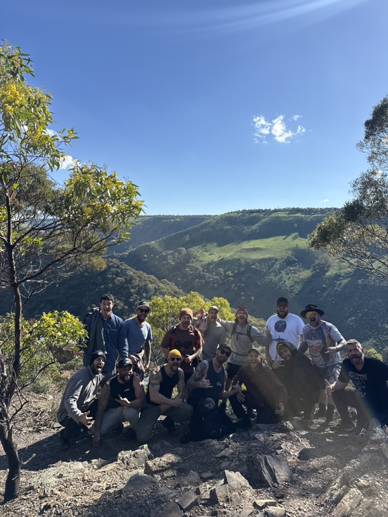 Warriors Day group on the ridge